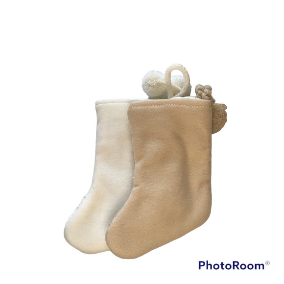 Mini Cable Knit Christmas Stockings - Picture 2 of 2